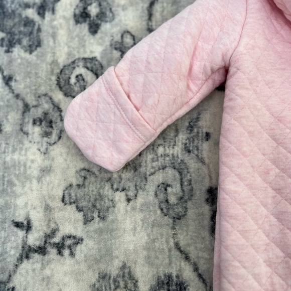 Baby Girl Carter's Quilted Heather Hooded Bunting - Picture 5 of 6